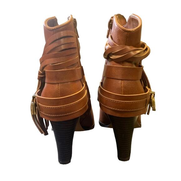 Miranda by Miranda Lambert Cambridge Ankle Boots Western Heeled Brown Size 8 M - Picture 4 of 10